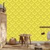 Wallpaper Geometric rhombuses background yellow, center yellow 50x1000
