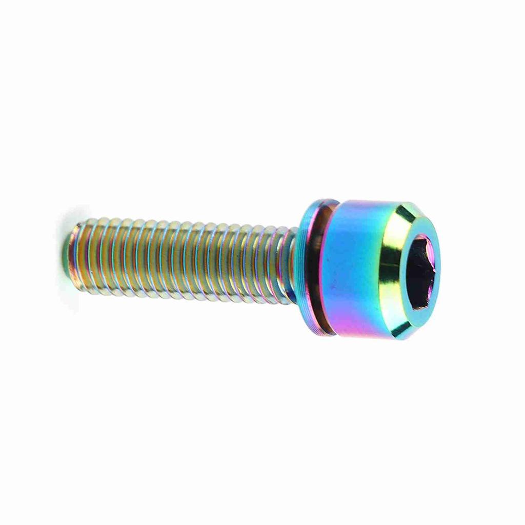 Titanium Alloy Bicycle Titanium Tapered Head Bolt Screw With Washer For Mountain Bike