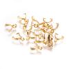 304 Stainless Steel Pinch Bails, Ice Pick Pinch Bails for Pendant Making, Golden, 9x3mm, Hole: 2~2.5mm