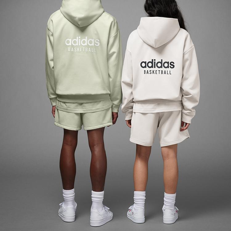 adidas Basketball Hoodie Halo Green Unisex Tops IA3437
