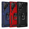 Shockproof Bumpers Armor Phone Case For Samsung Galaxy S23 Ultra Plus A04s A14 A34 A54 4G 5G Ring Stand Holder Hard PC Back Cover Shell