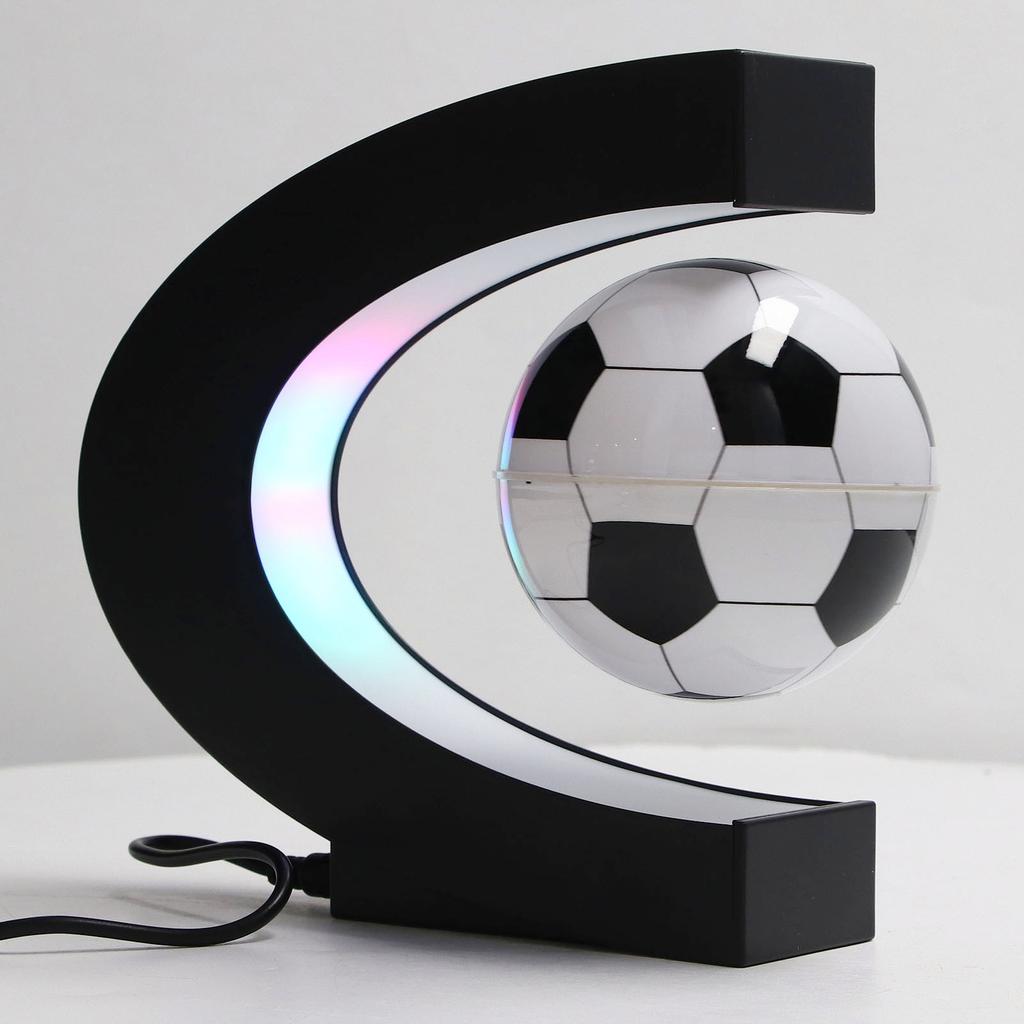 Magnetic Levitation Soccer with C Shape Base for Kids Magnetic Float Low Friction Levitating Soccer for Birthday
