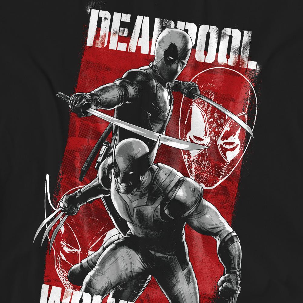 Deadpool & Wolverine Unisex Adult Fight T-Shirt
