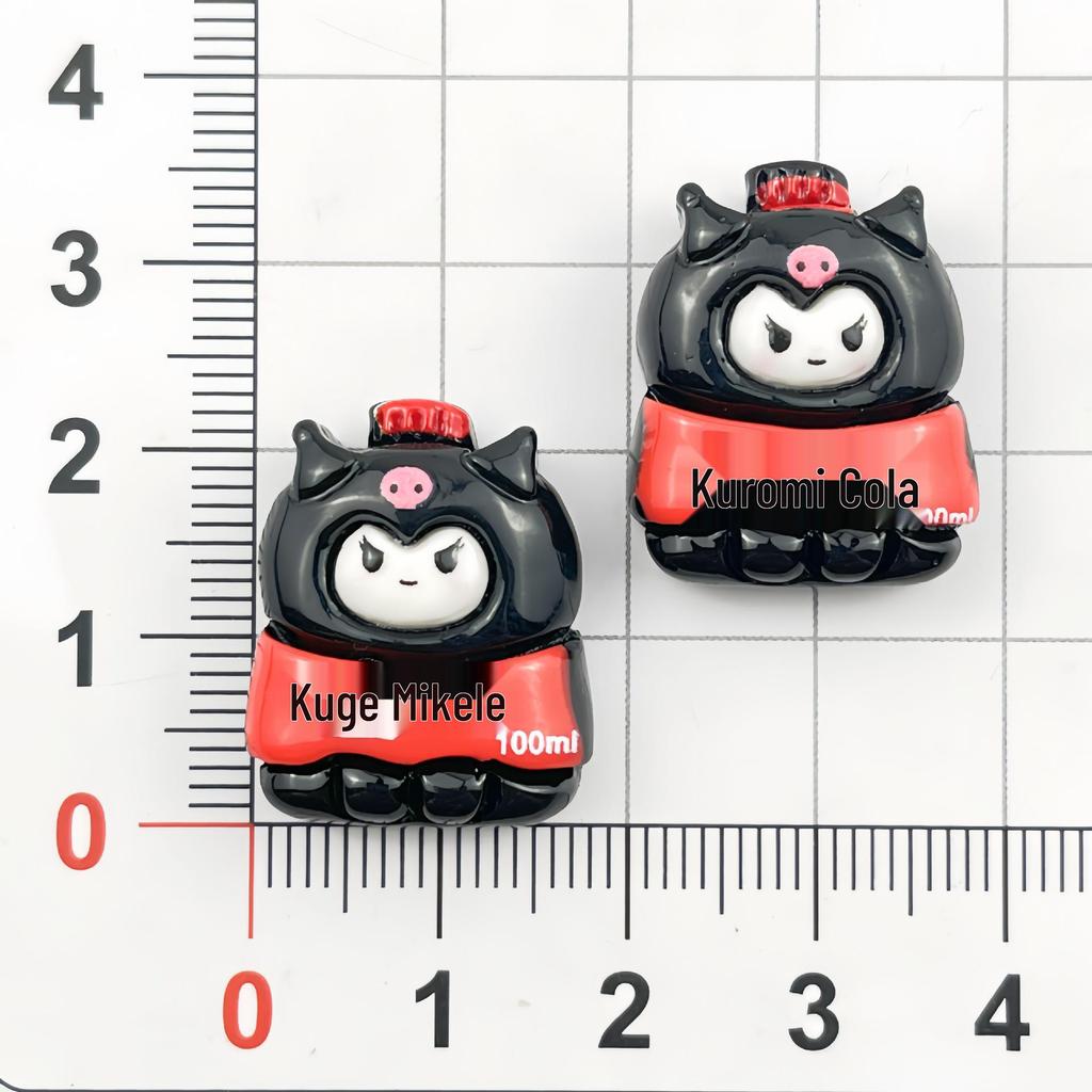 Cute Cartoon Animal Resin Accessories: DIY Phone Case, Hair Clip, Drink Bottle, Fridge Magnet, Luggage Decor.