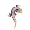 Lizard Diamond Brooch Metal Brooch Animal Rhinestone Brooch Clothing Accessories Fashion Pin