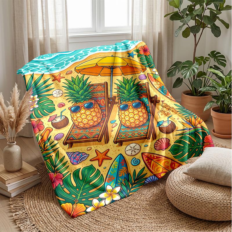 Oranges in Motion Theme blanket Lightweight Warm Flannel Blanket Decorative Throw Blanket for Home Decoration