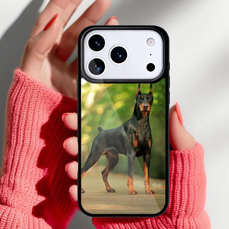 CUTE DOBERMAN DOG BREED Phone Case for iPhone 17 16 15 14 13 Pro Max Back Cover for 12 11 Pro Coque