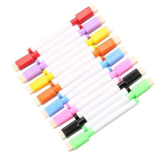 8Pcs Painting Pens Watercolor Erasable Plastic Practical Color Gel Ink Pen for Office
