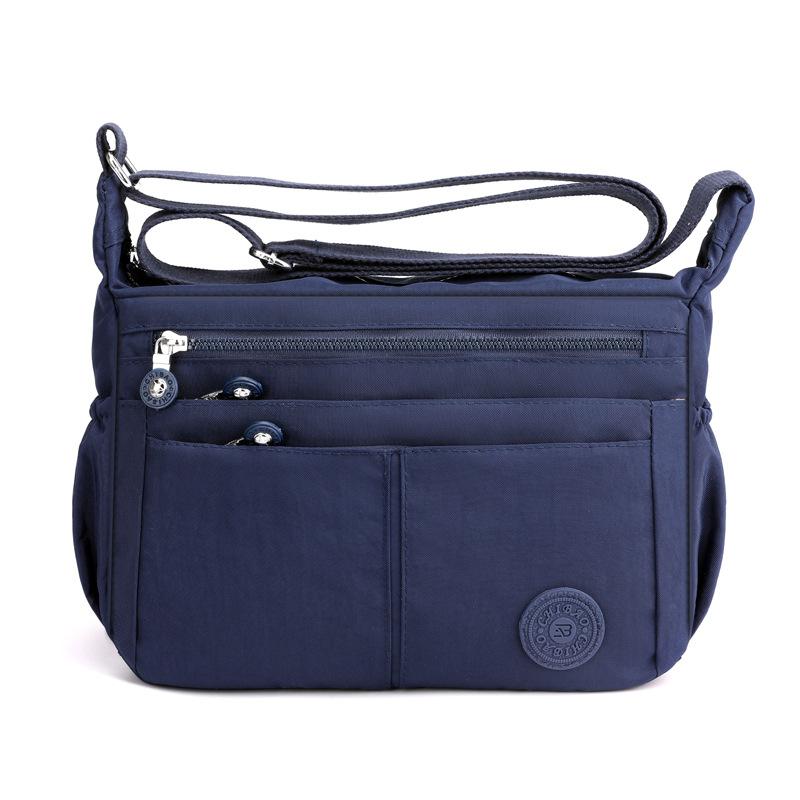 2025 Nylon Women Messenger Bags Waterproof Zipper Package Canvas Travel Crossbody Bag Fashion Female Totes Shoulder Bag