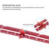 Aluminum Alloy Quilting Ruler 6Inch Metal Sliding Sewing Gauge Measuring Tool for Sewing Tailoring Quilting Hemming