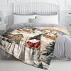 Cozy Winter-Themed Flannel Throw Blanket - Soft, Lightweight & Durable for Sofa, Bed, Travel & More - Perfect Gift for Family