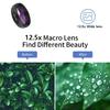 2 Functions Mobile Phone Lens 0.45X Wide Angle Len & 12.5X Macro Hd Camera Lens Universal for iPhone Android Phone Smartphone