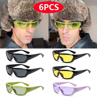 3pcs Punk Style Glasses Women Large Frame Sunglasses Set Fashion Cat Eye Retro Sun Glasses Unisex