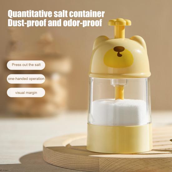 Quantitative Salt Control Bottle Seasoning Jar Moisture-proof Spice Tank Portion Control Spice Shaker for Home Restaurant Hotel