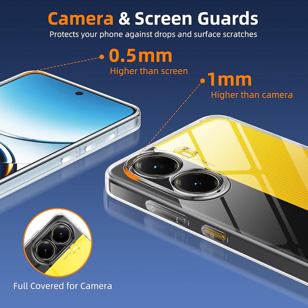 Silicone Case For Xiaomi Poco X7 X6 F6 X5 F5 F4 F3 X3 GT Soft Ultra-Thin Transparent Back Cover Clear Shockproof Shell Clear