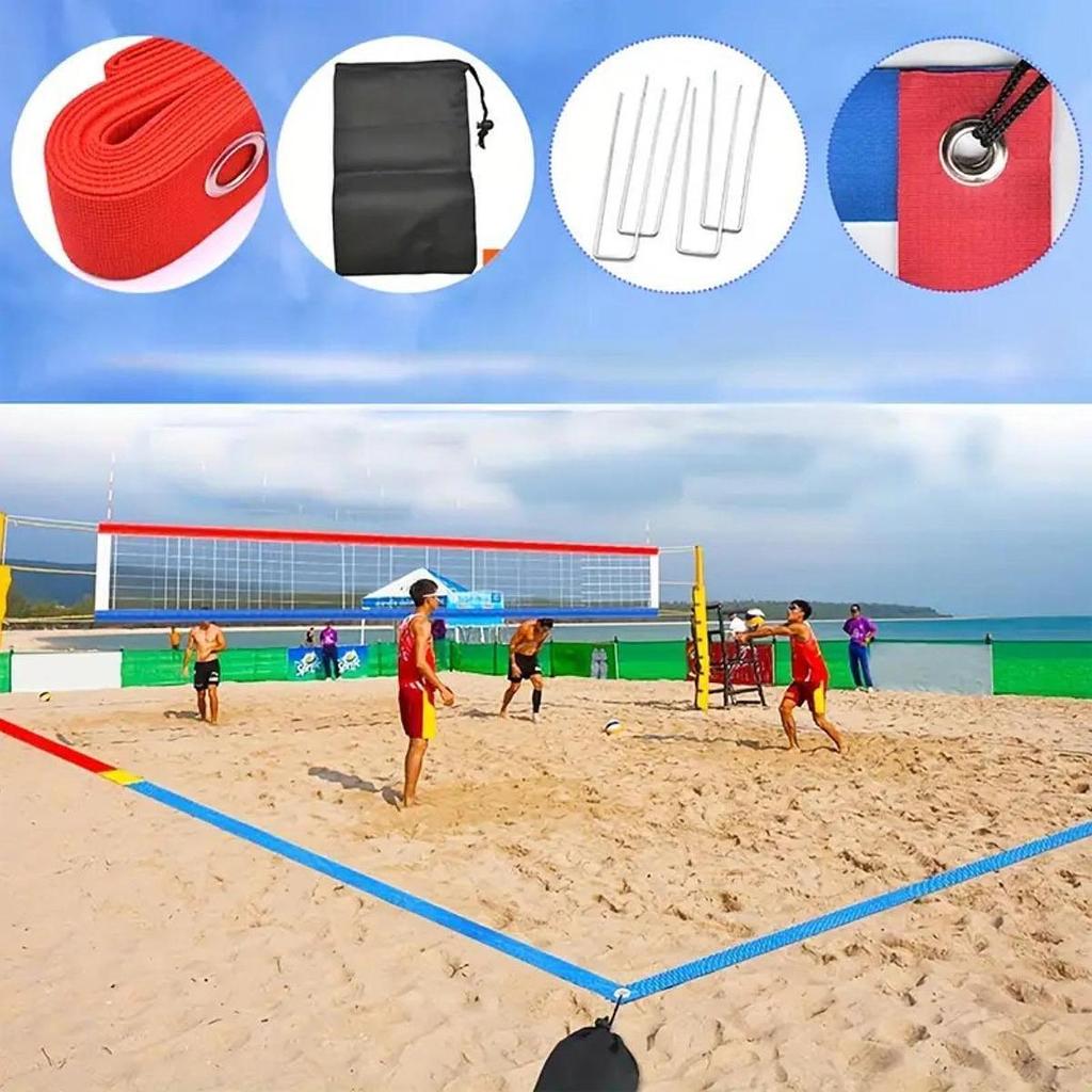 Weatherproof Beach Volleyball Court Lines for Sand