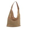 Straw Woven Bag Large Capacity Underarm Bag Korean Ins Retro Woven Bucket Bag Shoulder Bag Vacation Style Beach Bag Women