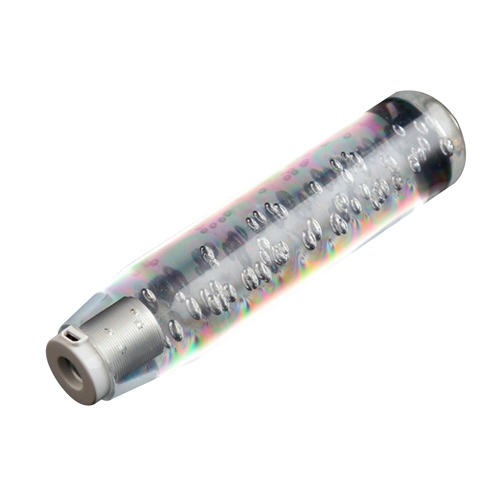 

Светодиодная подсветка RGB, ручка переключения передач, кристально-прозрачный пузырьковый переключатель передач, 10 см/15 см/20 см/25 см/30 см, многоцветная ручка переключения передач с градиентом, универсальная 20cm