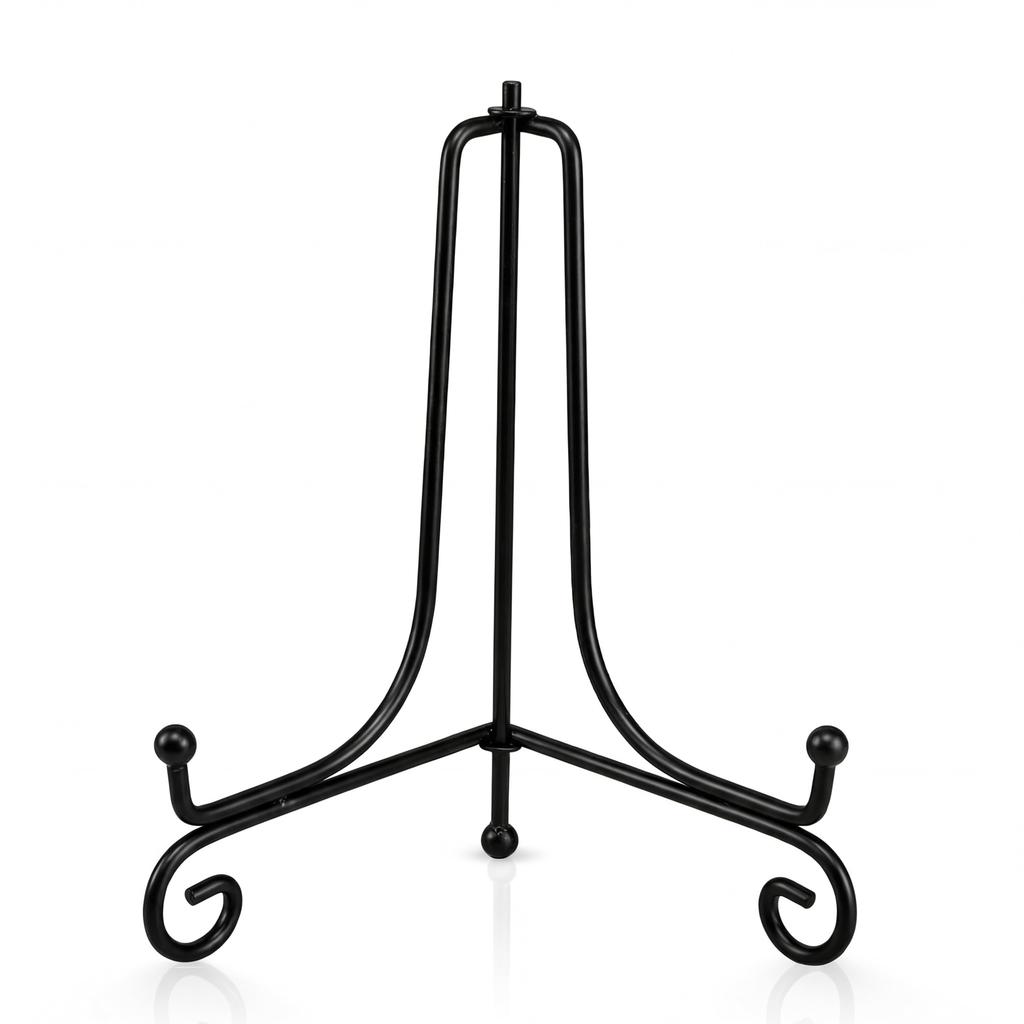 Artliving Plate Stands for Display, 4 Inch Black Iron Easel Plate Display Photo Holder Stand, Displays Picture Frames, Decorative Plates