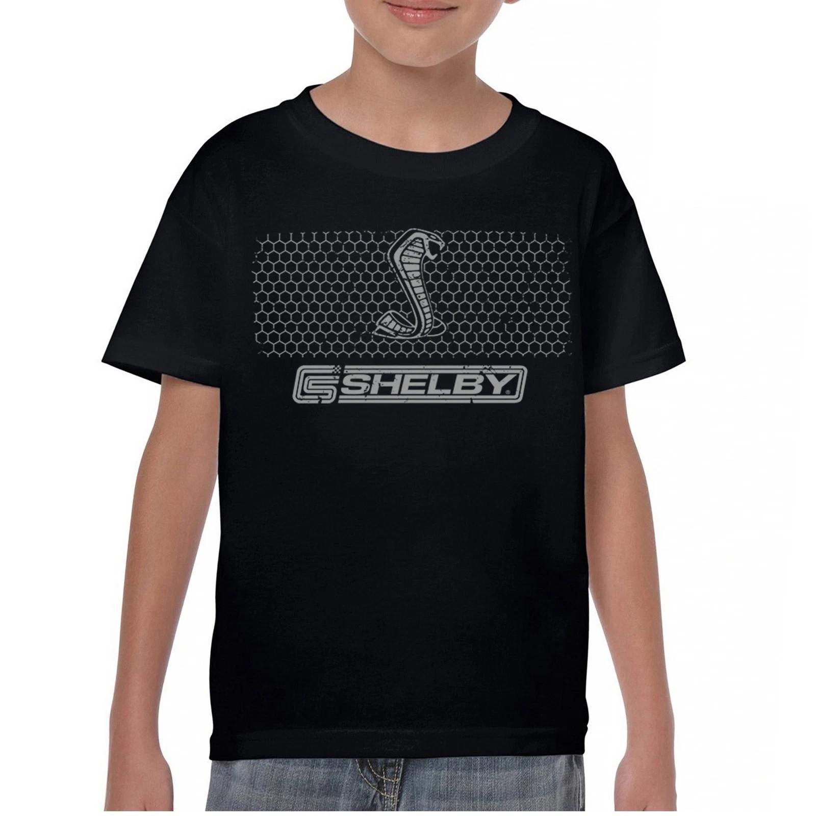 

Shelby Logo Honeycomb Grille Youth kids boys T-Shirt Mustang Cobra Powered by Ford Kids 120