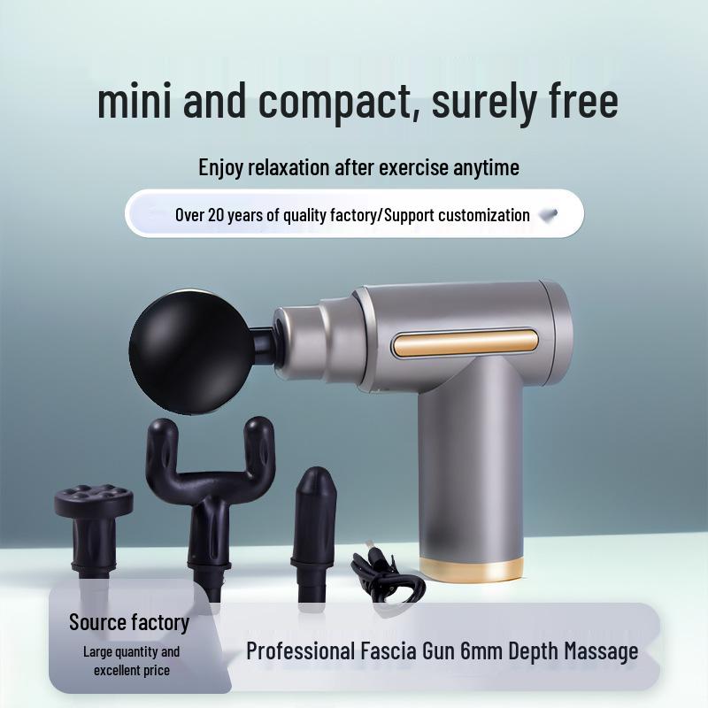 

Портативный мини-электрический массажный пистолет для расслабления мышц, вибрационной терапии, фитнеса и облегчения боли в шейном отделе позвоночника; USB перезаряжаемый. 32-speed LCD painted (800 battery) красный