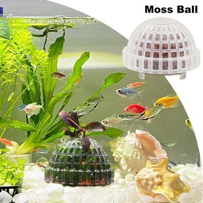 Moss Hemisphere Colonization Ball Aquarium Shrimp Fish Tank Moss Balls Holder Freshwater