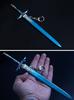 Sword Art Online Keychain SAO Eugeo Blue Rose Sword One-Handed Sword Pendant Keyring SAO Couple Keychain