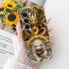 For Xiaomi Redmi 15 4G 5G Case Cool Lion Stylish Flowers Painted Cover Soft Slim Phone Case For Xiaomi Redmi 15 5G Redmi15 Shell