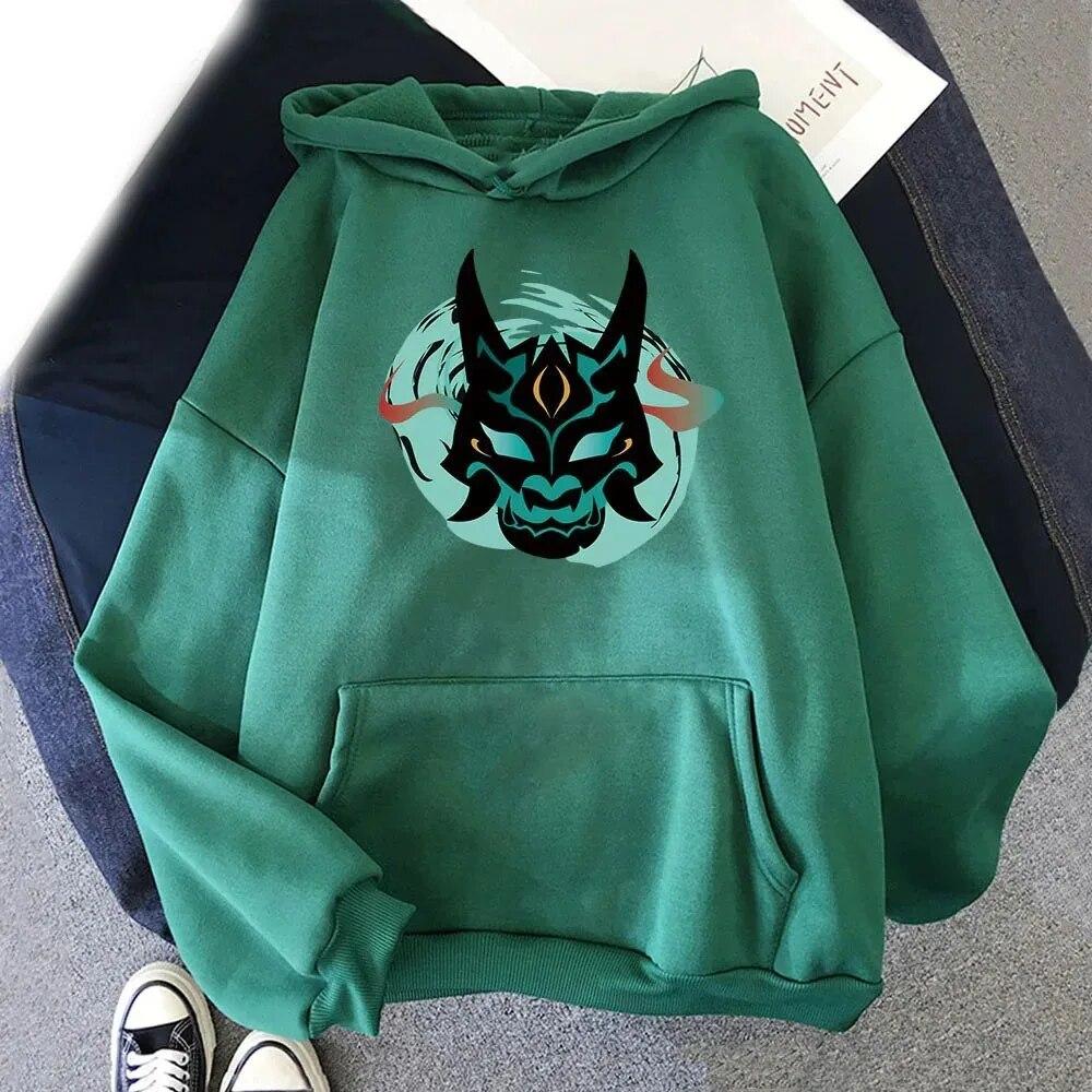 Hanorace Genshin Impact Xiao cu Imprimeu Unisex Femei Streetwear Hanorac Sweatshirts Harajuku Oversized Pulovere Unisex Haine Trening