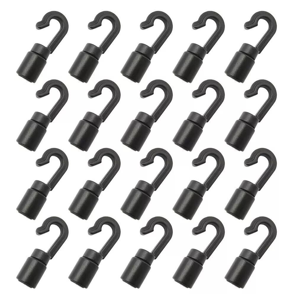 

20 Pcs Bungee Shock Cord Hook for 1/4 Inch Cord Rope