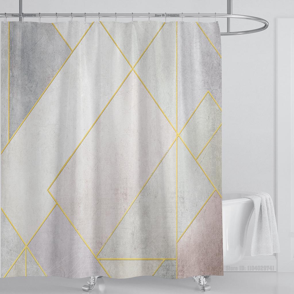 Plant Floral Shower Curtain Waterproof Shower Curtain Polyester Fabric 3D Printed Curtain Bathroom Decoration With Hooks