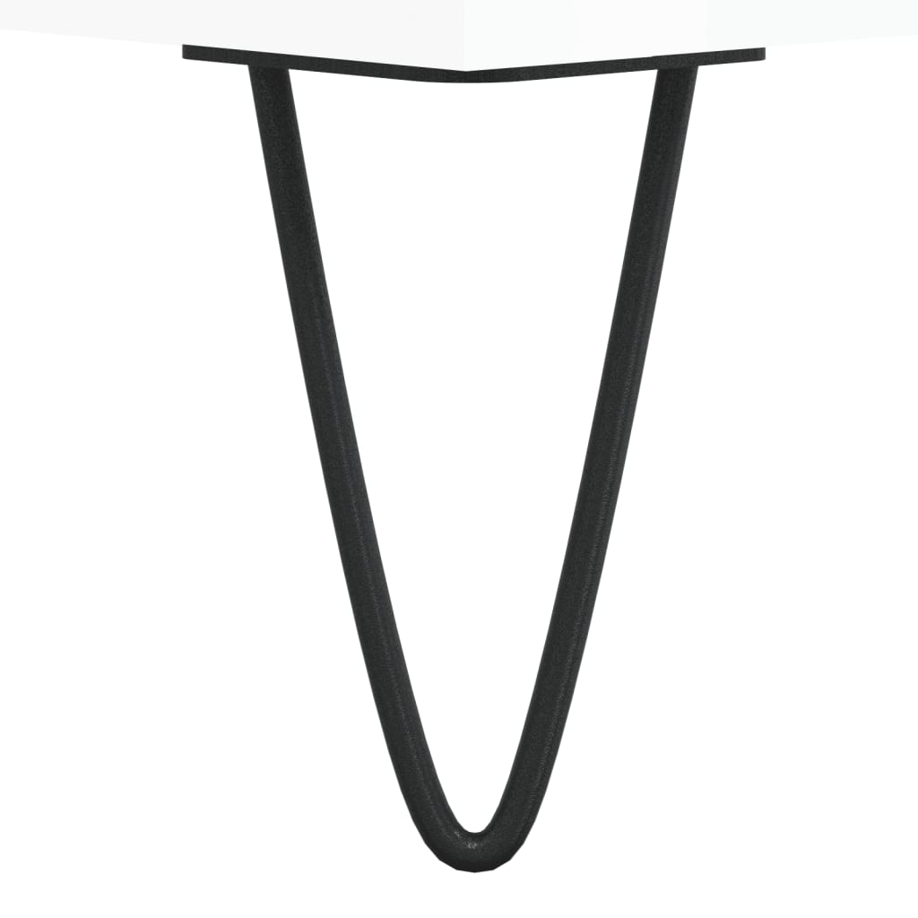  Coffee Table, White Gloss, 50x46x50 Cm