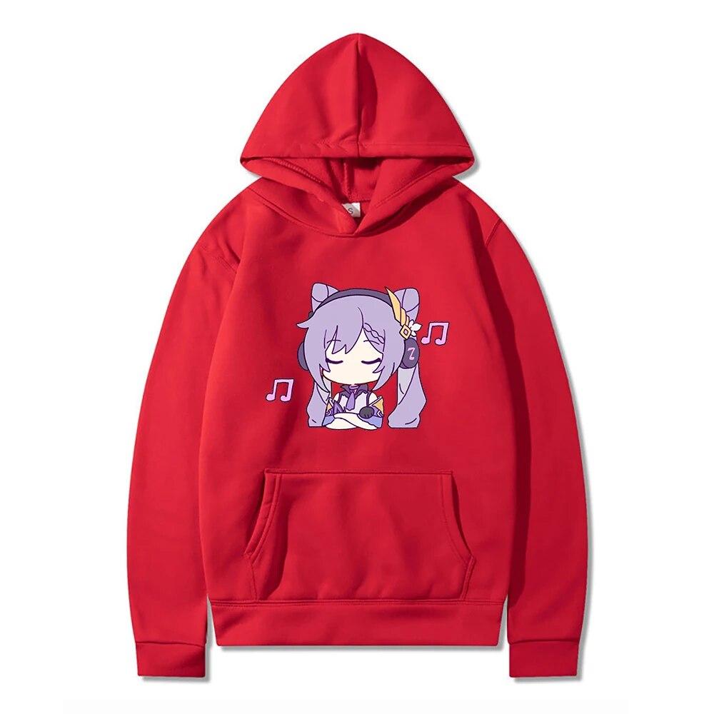 Hot Genshin Impact Hoodie Women Unisexga Harajuku Kawaii Keqing Hoodie Unisex Graphic Winter 2022 Game Sweatshirt Pullover Sudadera