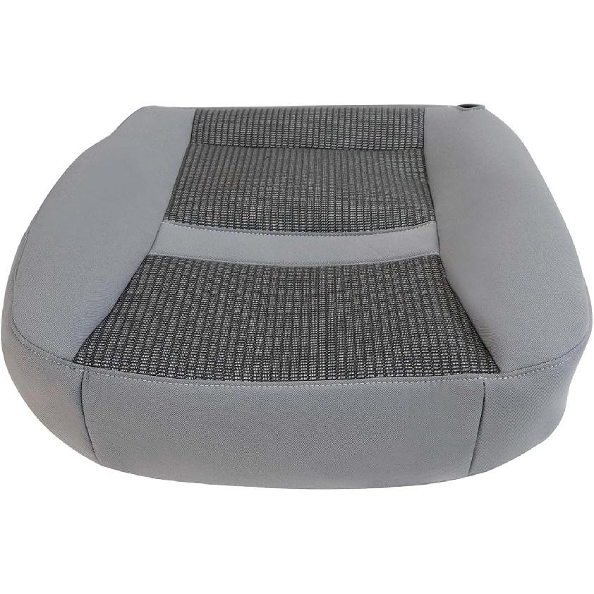 Front Driver Side Bottom Cloth Perforated Seat Cover Gray Compatible with Dodge Ram 2500 3500 2006 2007 2008 2009 2010