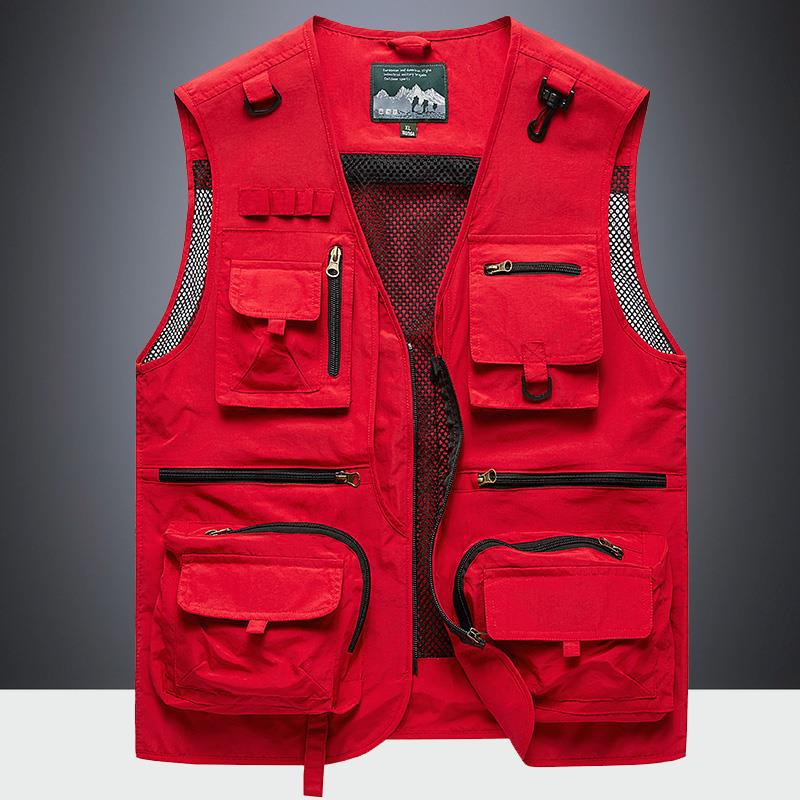 Men's Multi-Pocket Outdoor Vest for Spring and Autumn - Fishing, Photography, Tactical, Casual Retro Waistcoat