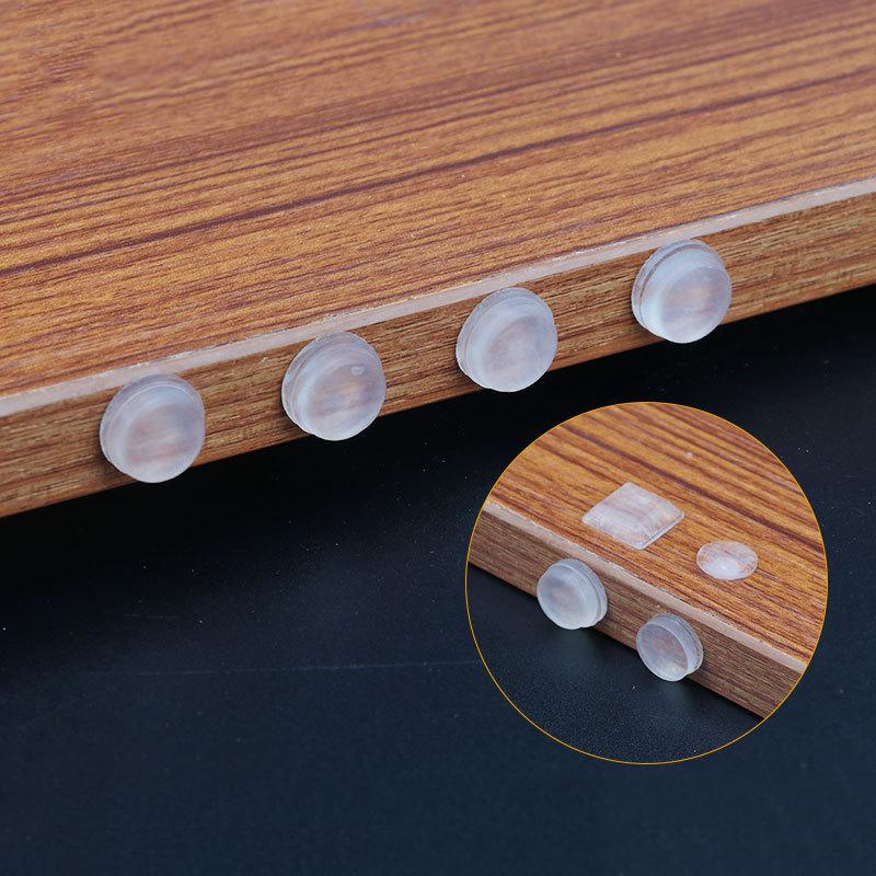 100Pcs Silicone Buffer Pads Anti-Slip Damper Furniture Door Stopper Bumper