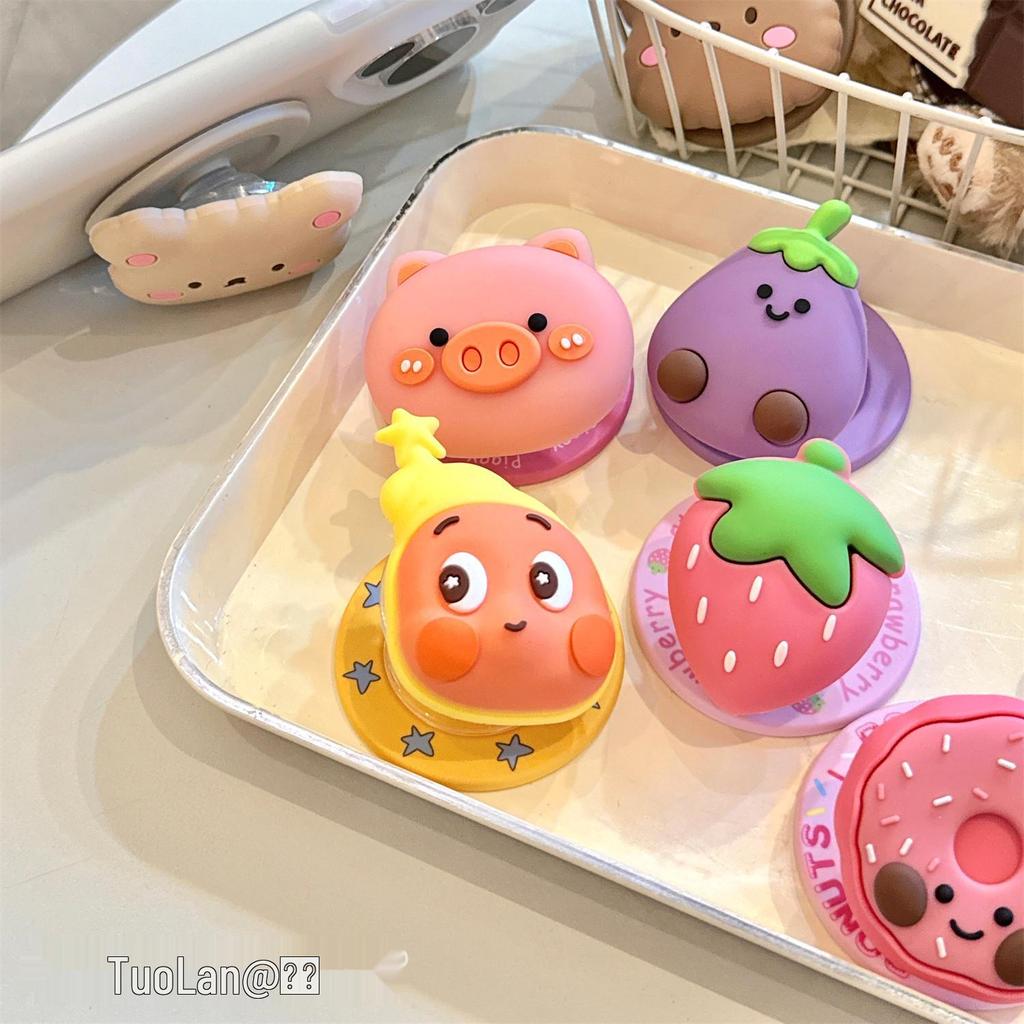 Korean 3D Silicone Cartoon MagSafe Stand with Strong Magnetic Adsorption