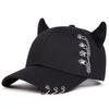Cappellini da Baseball Unisex Anello Circolare in Ferro Corno di Bue Personalità Primavera Autunno Outdoor Regolabile Cappelli Casual Cappello Parasole