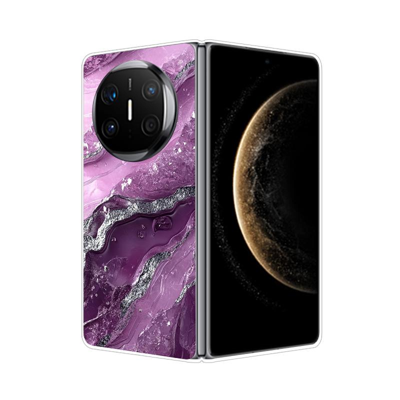 For HuaWei Mate X6 Case Marble Soft Hard PC Shell Back Cover For HuaWei Mate X3 X5 X6 X2 Full Coverage Phone Shell MateX6 Capa