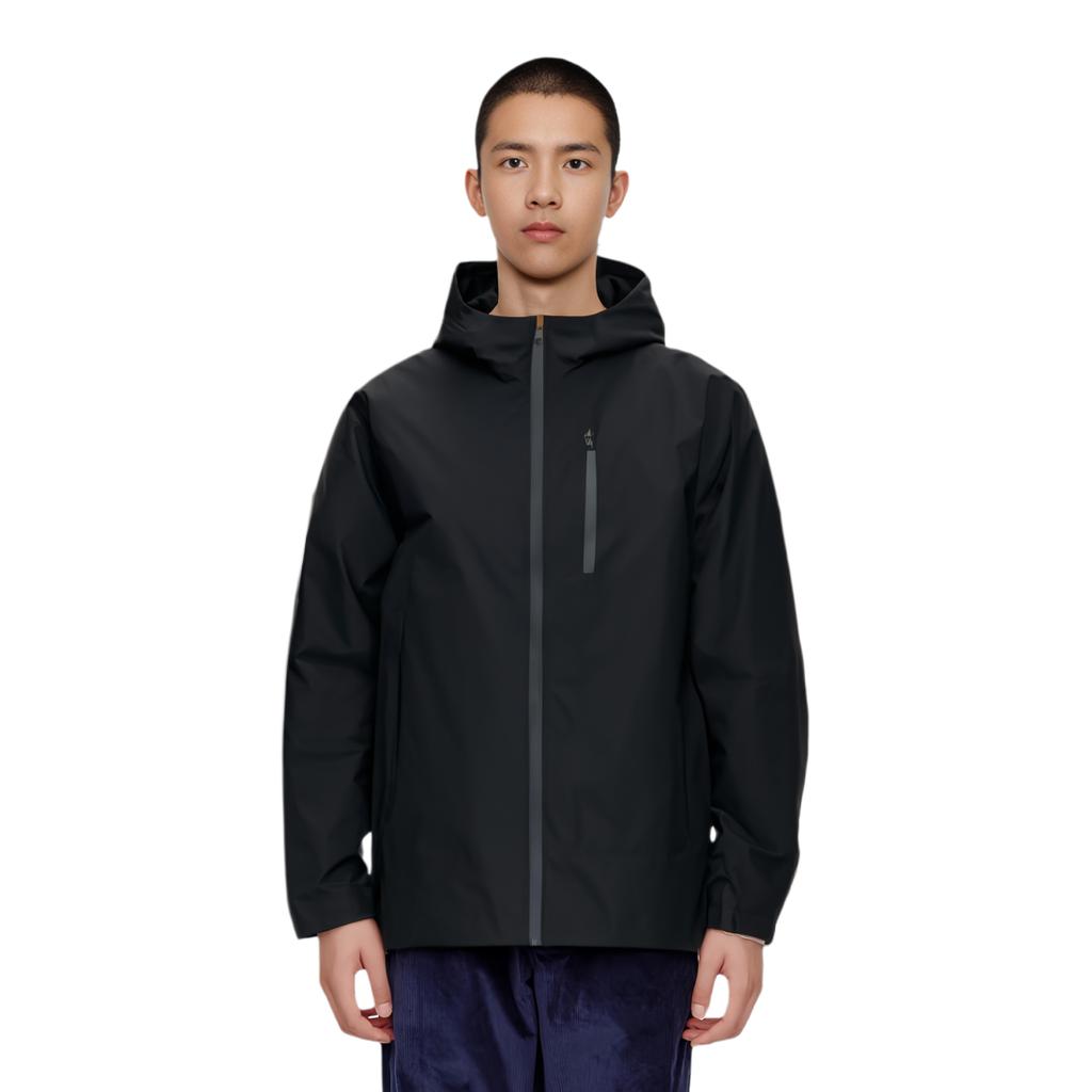Anta Casual Hooded Zip-Up Long Sleeve Jacket Men jackets Basic-Black 152437627-4