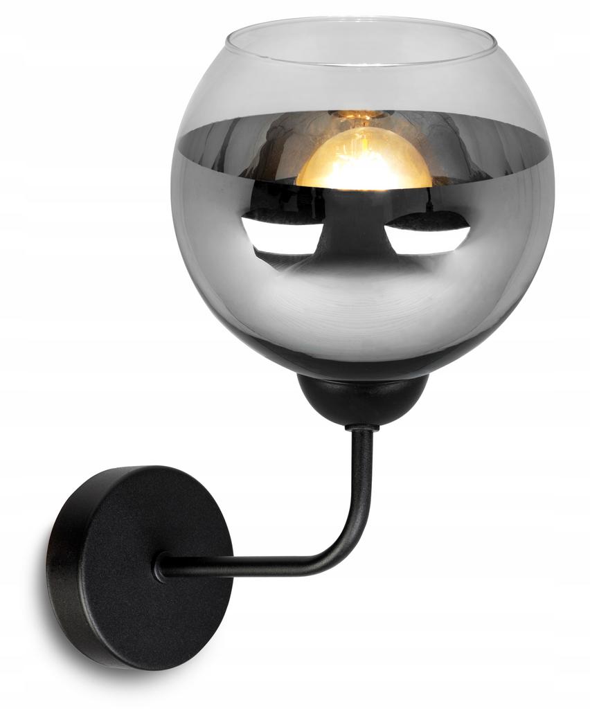 ELEGANT WALL LAMP, GLASS, CHROME LAMP, LED