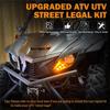 ATV UTV Street Legal Rocker Switch Turn Signal Kit For Polaris RZR Ranger Can-Am