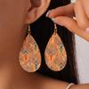 Ethnic Style Geometric Round Ear Hook Bohemian Retro High-end Earrings