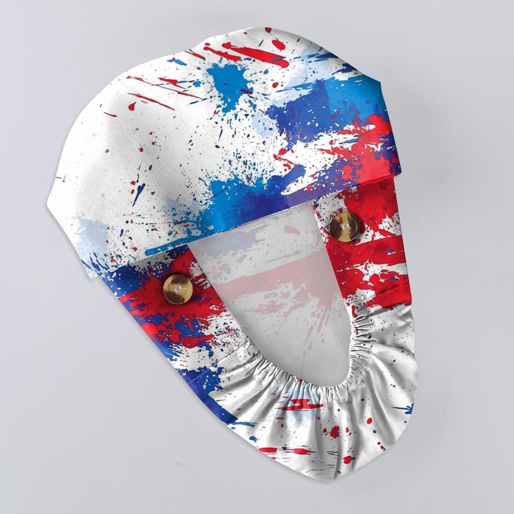 Fashionable Print Work Cap, Casual Women's Ponytail Cap, Wash Cap, Baotou Cap