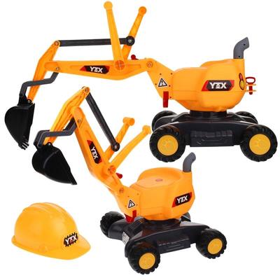 Rotary Excavator Machine On Wheels Ride-on Moving Bucket