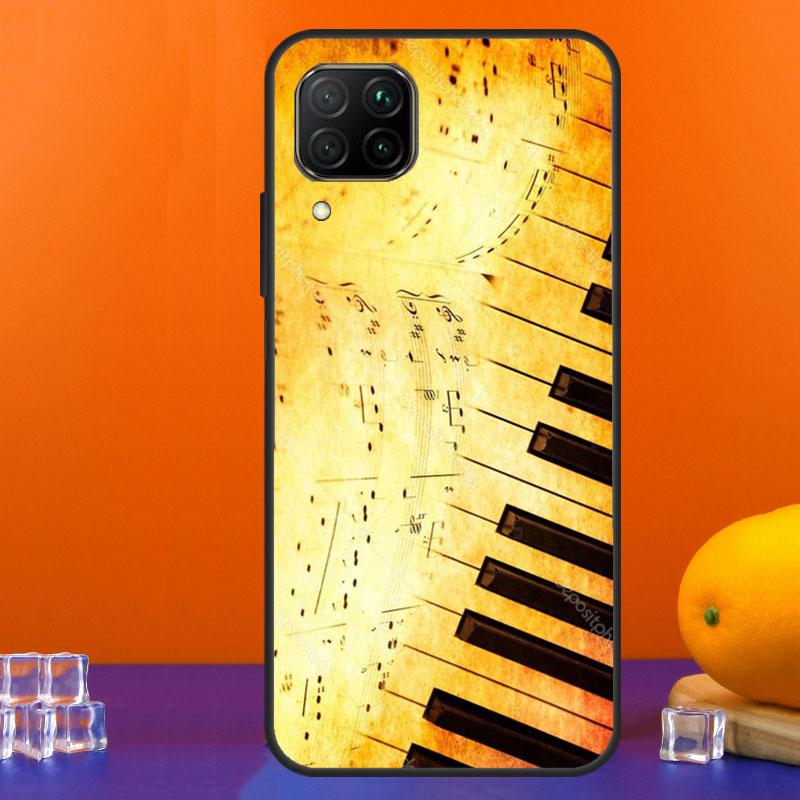 Piano keys Vintage Music Notes For Huawei Nova 7i 8i 11i 12i 12s 9 10 SE Y91 Y90 Y60 Y70 Y72 Y61 P30 P40 Lite P60 Pro Case