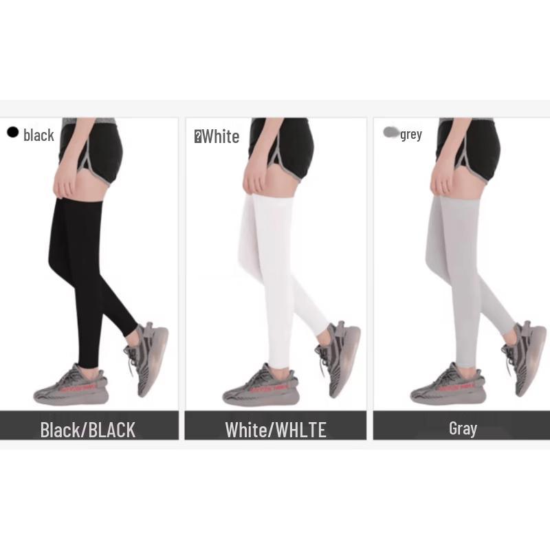 Zauo Ice Silk Sun Protection Leg Sleeves