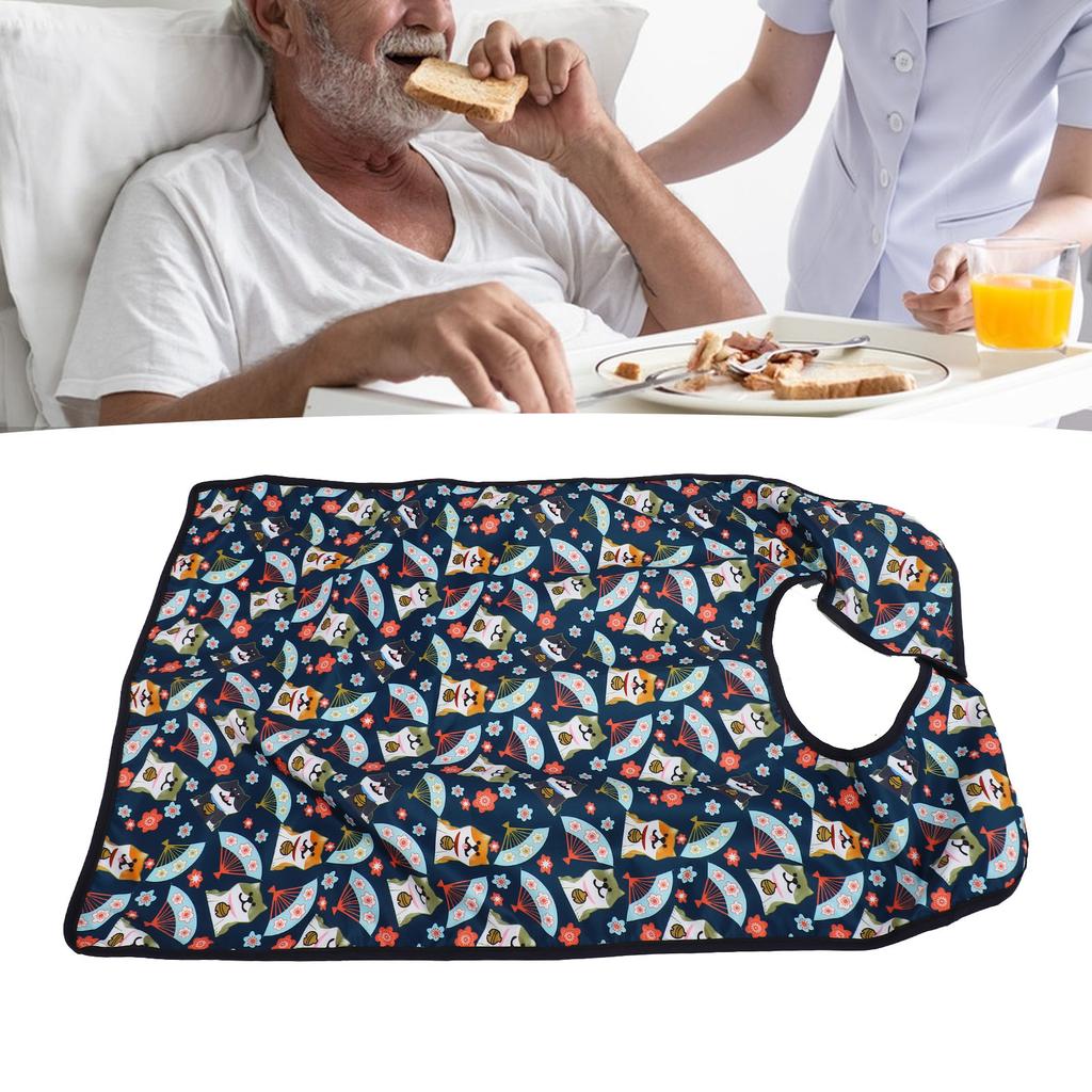 Adult Bib for Elderly Anti Dirty Breathable Soft Reusable Washable   Proof Eating Clothing Protector
