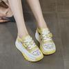 Summer new hollow dad shoes women's breathable casual thick baseplate shoes 52062