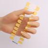 20 Strips French Durable Semi Cured Gel Nail Stickers UV for Long-Lasting Wear and Shine